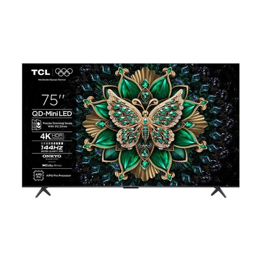 [TCLTVBIL096] TCL 75" 75C6K Premium QD-Mini LED, Up To HDR-512 TV (2025)