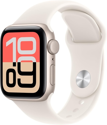 [APPLE0457] Apple Watch SE 3 GPS 40mm Starlight Aluminum Case with Starlight Sport Band - Starlight - MEH34