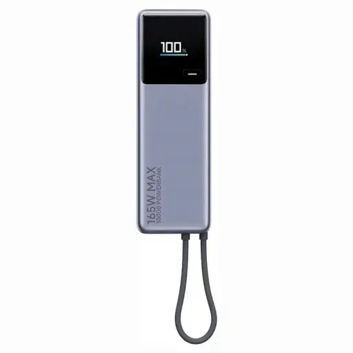 [XIAOMI0344] Xiaomi 165W Entegre USB-C Kablolu 10000mAh Power Bank - Gri