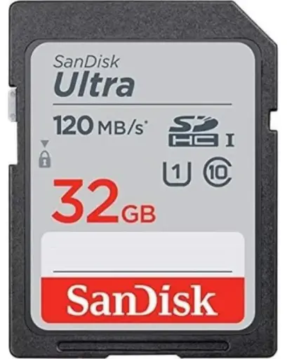 [SANDISK053] SanDisk Ultra 32GB SDHC SD Hafıza Kartı 120MB/s
