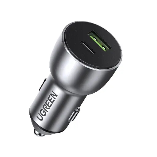 [UGREEN0152] UGREEN 50W 2 Portlu PD Hızlı Araç Şarj Cihazı