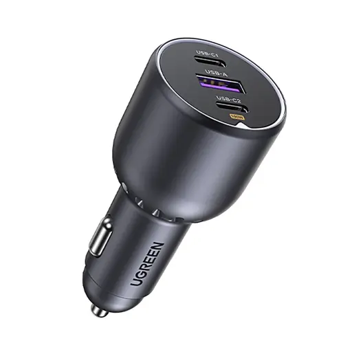 [UGREEN0153] UGREEN 130W 3 Portlu PD Hızlı Araç Şarj Cihazı