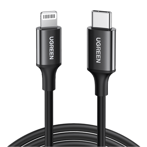 [UGREEN0155] UGREEN USB-C to Lightning Cable 36W 1m Black US171-60751