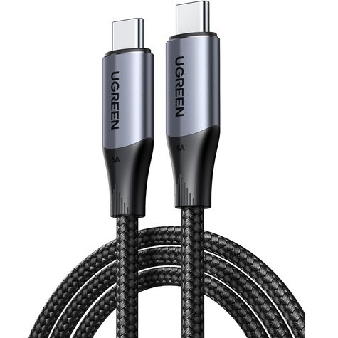 [UGREEN0158] UGREEN USB-C 3.1 GEN2 Erkek-Erkek 5A Veri Kablosu 1m