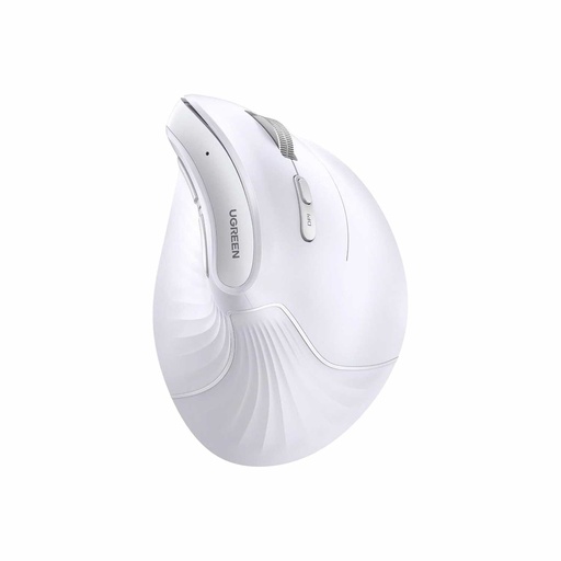 [UGREEN0174] Ugreen Vertical Ergonomic Wireless Mouse (BT 5.0+2.4G) 6 Buttons White 45759 MU008
