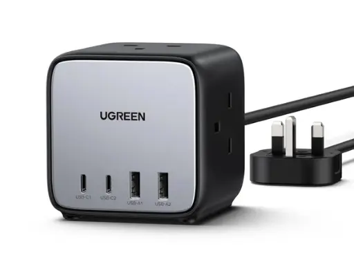 [UGREEN0178] Ugreen 65W Güç Şeridi DigiNest Cube GaN Uzatma USB C Fiş 7'si 1 Arada CD268-90906