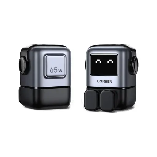 [UGREEN0180] UGREEN Nexode RG 65W 3 Portlu GaN Hızlı Şarj Cihazı 2 USB-C ve 1 USB-A Siyah CD361 25686
