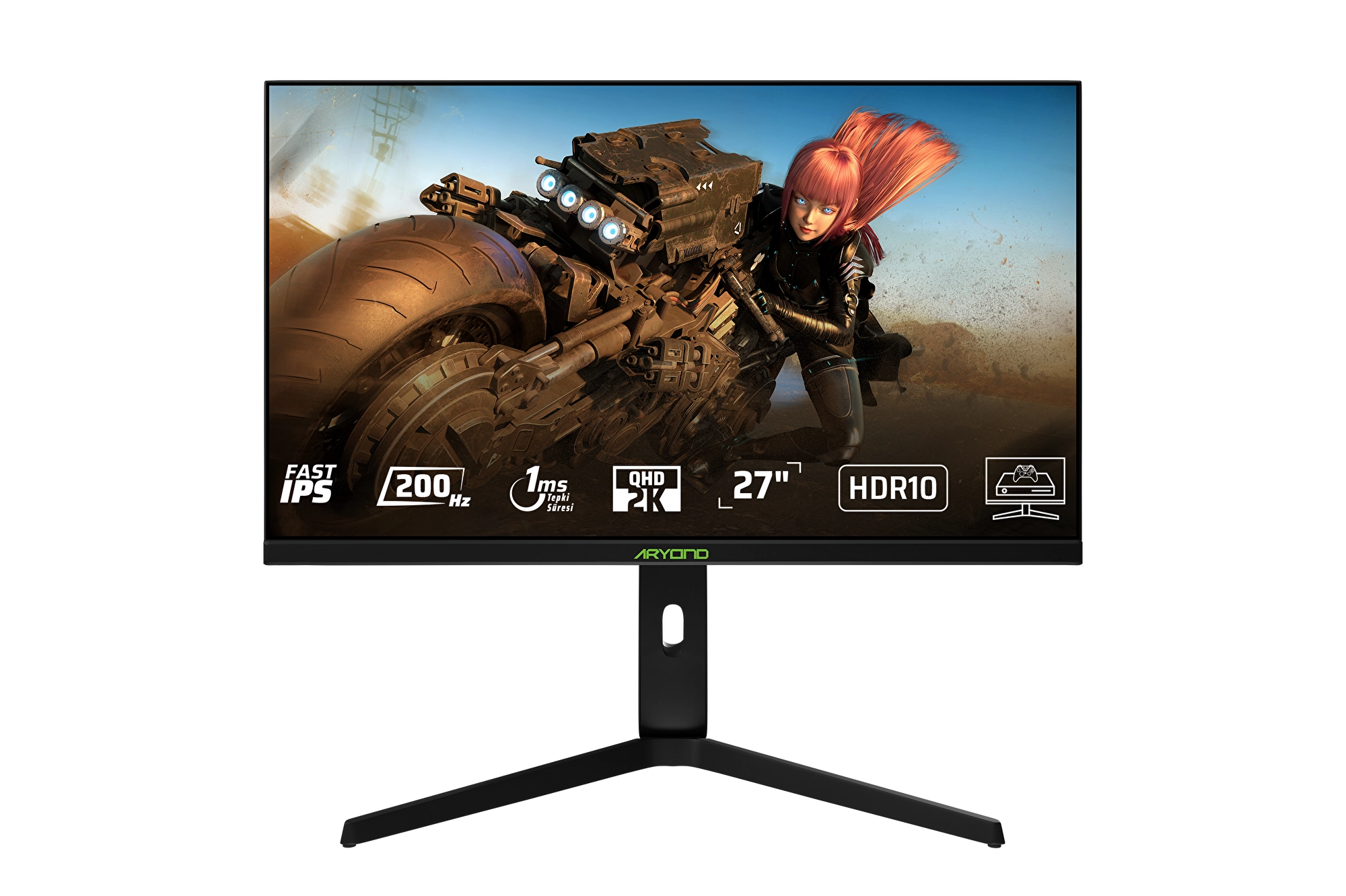 [MONSTER036] Monster Aryond A27F V1 27" 200Hz QHD Oyuncu Monitörü - Siyah