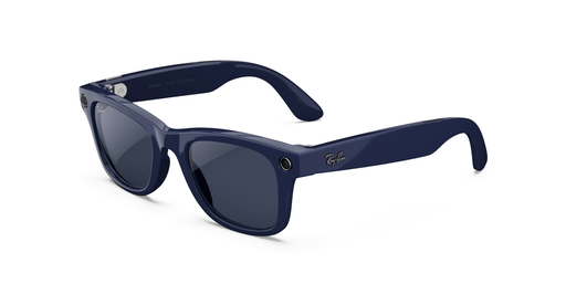 [RAY021] Ray-Ban Meta Wayfarer - Gen2 - F Parlak Kozmik Mavi - L Şeffaf/Safir Geçişli - RW4012 50