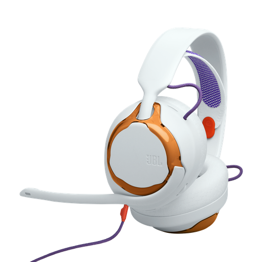 [JBLAZ0216] JBL Quantum 250 Gaming Kablolu Kulak Üstü Kulaklık Beyaz Turuncu - JB.JBLQTUM250TEL