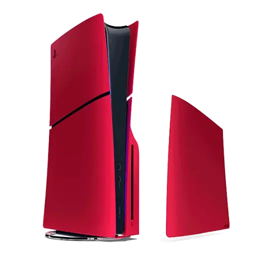 [SONY0111] Sony PS5 Console Covers - Slim - Volcanic Red 