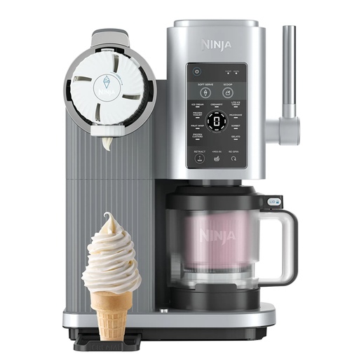 [NINJA017] Shark Ninja Swirl Ice Cream Machine - Platinum Silver - NC701ANZ  