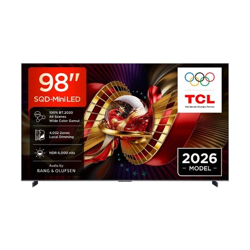 [TCLTV0118] TCL 98C8L 98" 144 Hz SQD 4K UHD Google Miniled TV
