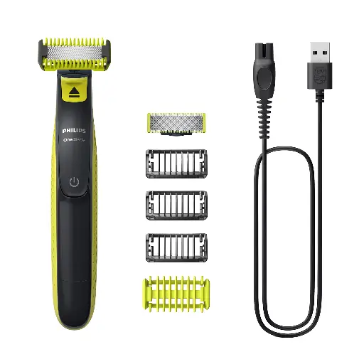 [PHILIPS046] Philips Norelco OneBlade QP2824/10 Erkek Tıraş Makinesi – Elekli Tıraş Makinesi / Düzeltici – Gri-Yeşil