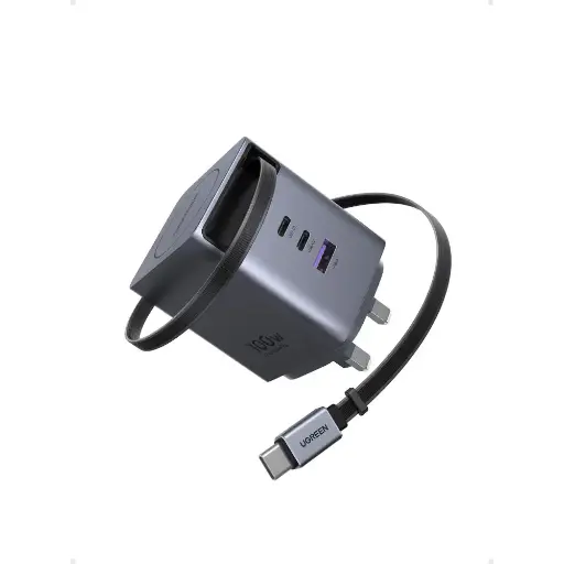 [UGREEN0190] UGREEN NEXODE PRO GAN FAST CHARGE WITH RETRACTABLE CABLE 100W 