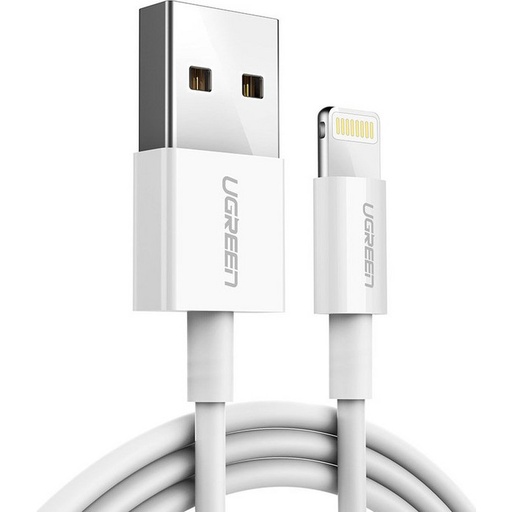 [UGREEN0194] UGREEN USB-A - Lightning Veri ve Şarj Kablosu US155 20730 18W 2m Beyaz
