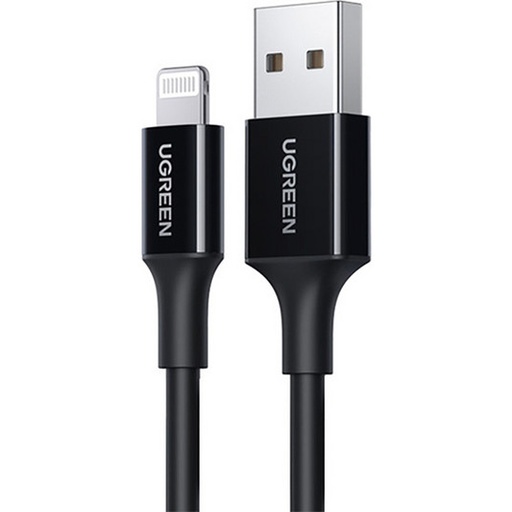 [UGREEN0195] UGREEN 80823 USB-A - Lightning Veri ve Şarj Kablosu 18W 2m Siyah