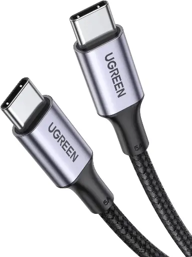 [UGREEN0198] UGREEN 60W USB-C to USB-C Fast Charging Cable 1M 50150 - Black 