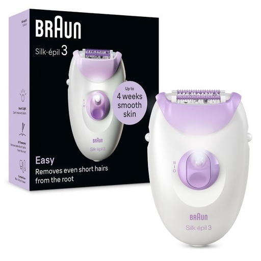 [BRAUN012] Braun Silk-Epil 3 Easy Hair Removal Device Wet & Dry Epilator – SE 3000 